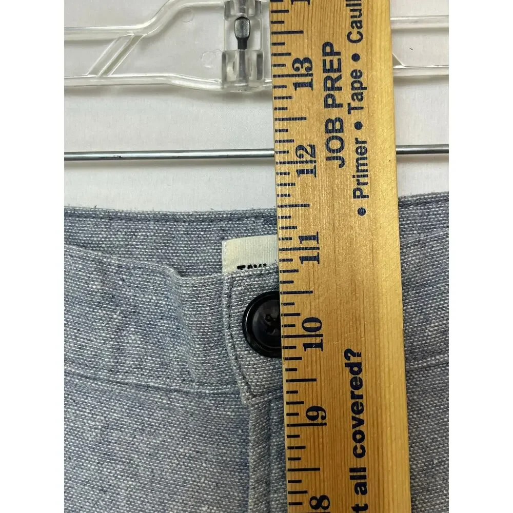 Taylor Stitch Men 35 Blue Textured Stretch Preppy Shorts Premium Casual Chino